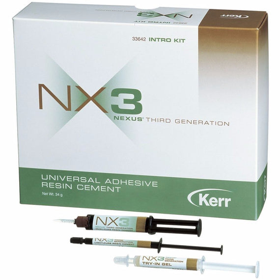 NX3 Nexus 3rd Generation Light-Cure Kit. Contains 3-5 Gram 3 - 1.8 Gram by KERR - eLynn Medical