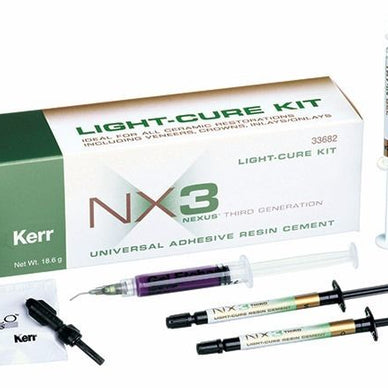 Kerr NX3 Nexus Light-cure Kit. Contains 2-1.8 Gram light-cure Syringe Tips - eLynn Medical