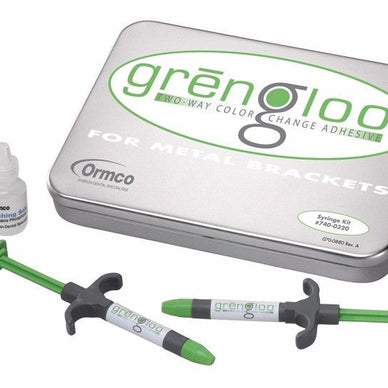 Ormco Grengloo Bracket Adhesive System Syringe Orthodontics Kit - eLynn Medical