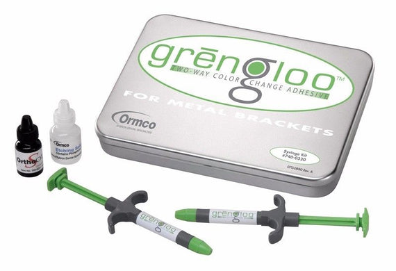Ormco Grengloo Bracket Adhesive System Syringe Orthodontics Kit - eLynn Medical