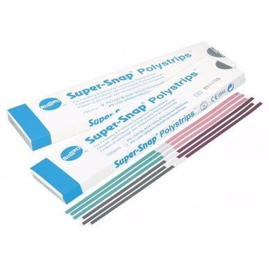 Shofu Super-Snap Polystrips  Finishing Polishg coarse medium black violet 100pcs - eLynn Medical