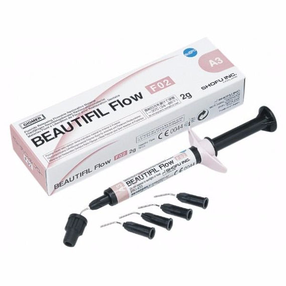 3x Shofu Beautifil Flow F02 A3 Syringe Flowable Restorative 1 - 2 Gram Syringe - eLynn Medical