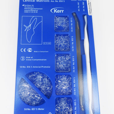 Dental KERR Hawe Transparent Cervical Matrices Assortment for Filling Materials - eLynn Medical