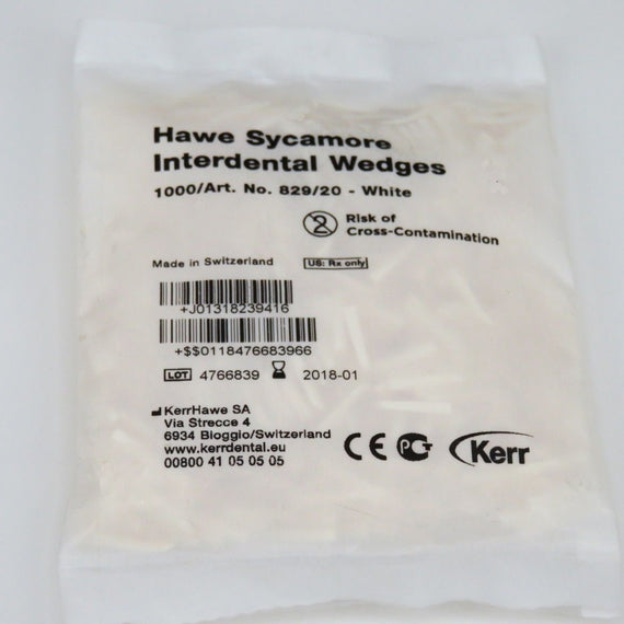 Kerr Interdental Wedges Wooden Matrix Systems white  1000cs/Pack - eLynn Medical