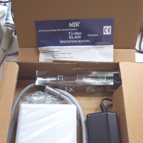 NSK Ti-Max EL400 Optics Micromotor System w/ Ti-MAX X95L Contra angel Handpiece - eLynn Medical