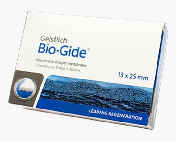 Geistlich Bio-Gide collagen membrane sterile resorbable bilayer 13x25mm - eLynn Medical