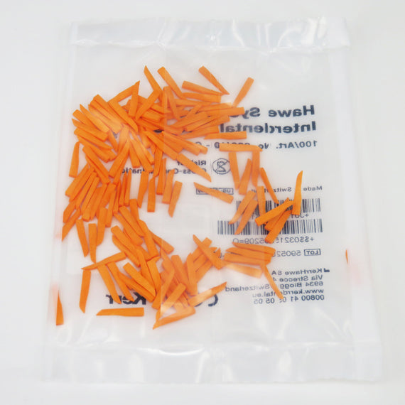 Dental Supply Kerr Interdental Wedges Wooden orange refill colour coded 100pcs - eLynn Medical
