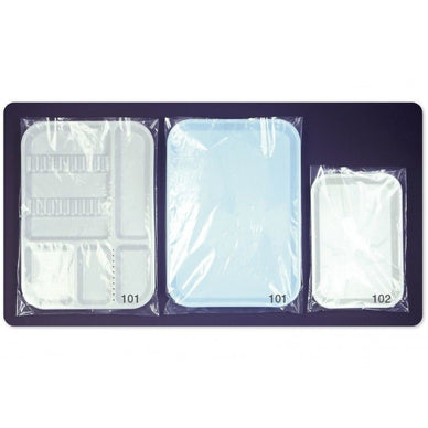 DENTAL Instrument Tray Standard Sleeves disposable plastic 500pcs/pk - eLynn Medical