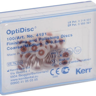 Kerr OptiDisc Finishing Polishing Disc Coarse/Medium 4181 diam.9.6 mm (100 pcs) - eLynn Medical