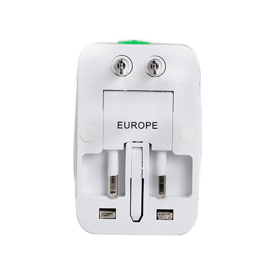 US to EU Europe & Universal AC Power Plug Worldwide Travel Adapter Converter NEW - eLynn Medical