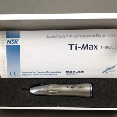 Dental NSK Surgical Implant Straight Handpiece Ti max X-SG65L Fiber Optic Japan - eLynn Medical