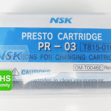 NSK Cartridge Rotor Turbine PR-03 for Presto Laboratory Handpiece Japan - eLynn Medical