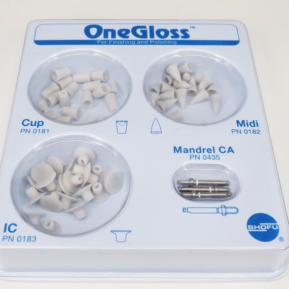 Dental Shofu ONEGLOSS SET finisher polisher composites temporary crowns removal - eLynn Medical