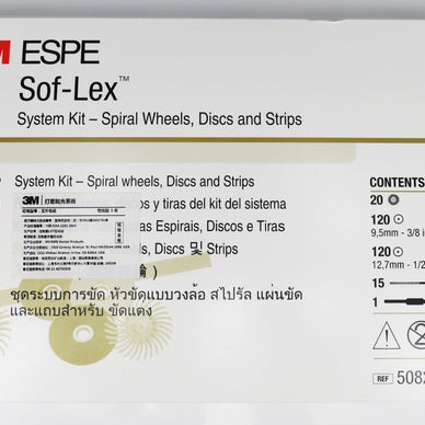 3M ESPE Sof-Lex Spiral Wheels Discs Strips System Finishing Polishing - eLynn Medical