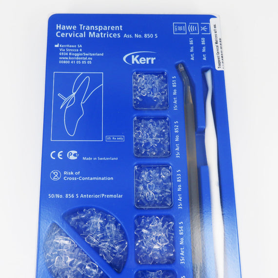 Dental KERR Hawe Transparent Cervical Matrices Assortment for Filling Materials - eLynn Medical