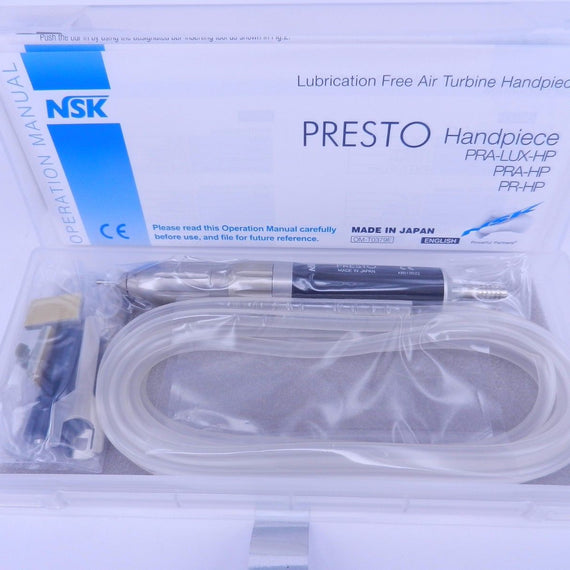 NSK PR-HP Lube Free Air Turbine Handpiece for PRESTO II  laboratory w/ hose - eLynn Medical