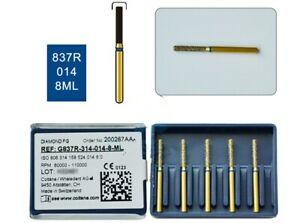 Coltene  Diatech Gold Diamond Burs G837R-314-014-8-ML - Pack5