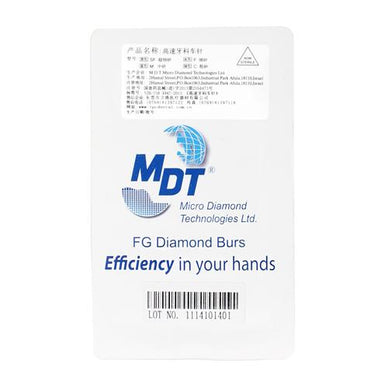 MDT 170-S018M/TF-S23 FG Short Flat Cone head 1.8mm Blue Medium Diamond Bur Short