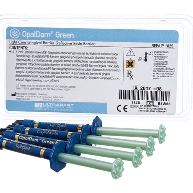 Ultradent OpalDam Green Light Cure Gingival Barrier- 4x 1,2 ml, UP 1825