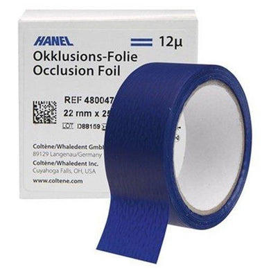 Coltene 480047 Hanel Foil Occlusion double sided 12U 22 mm×25m Size blue color