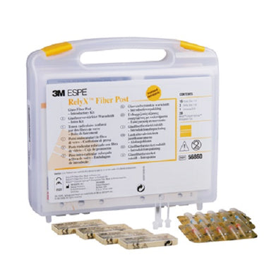 3M ESPE RelyX Fiber Post Introductory Kit Kit contains: 15 total posts 5 of each