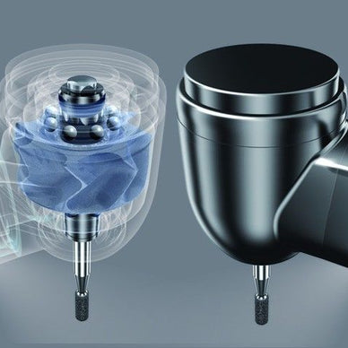 Sirona SIROBoost fiber optic handpiece turbine LED titanium coating Germany - eLynn Medical