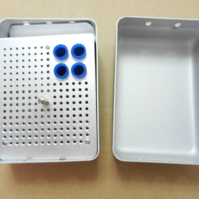 New Dental autoclave Bur Holders Disinfection box Aluminium Block tips Diamond - eLynn Medical